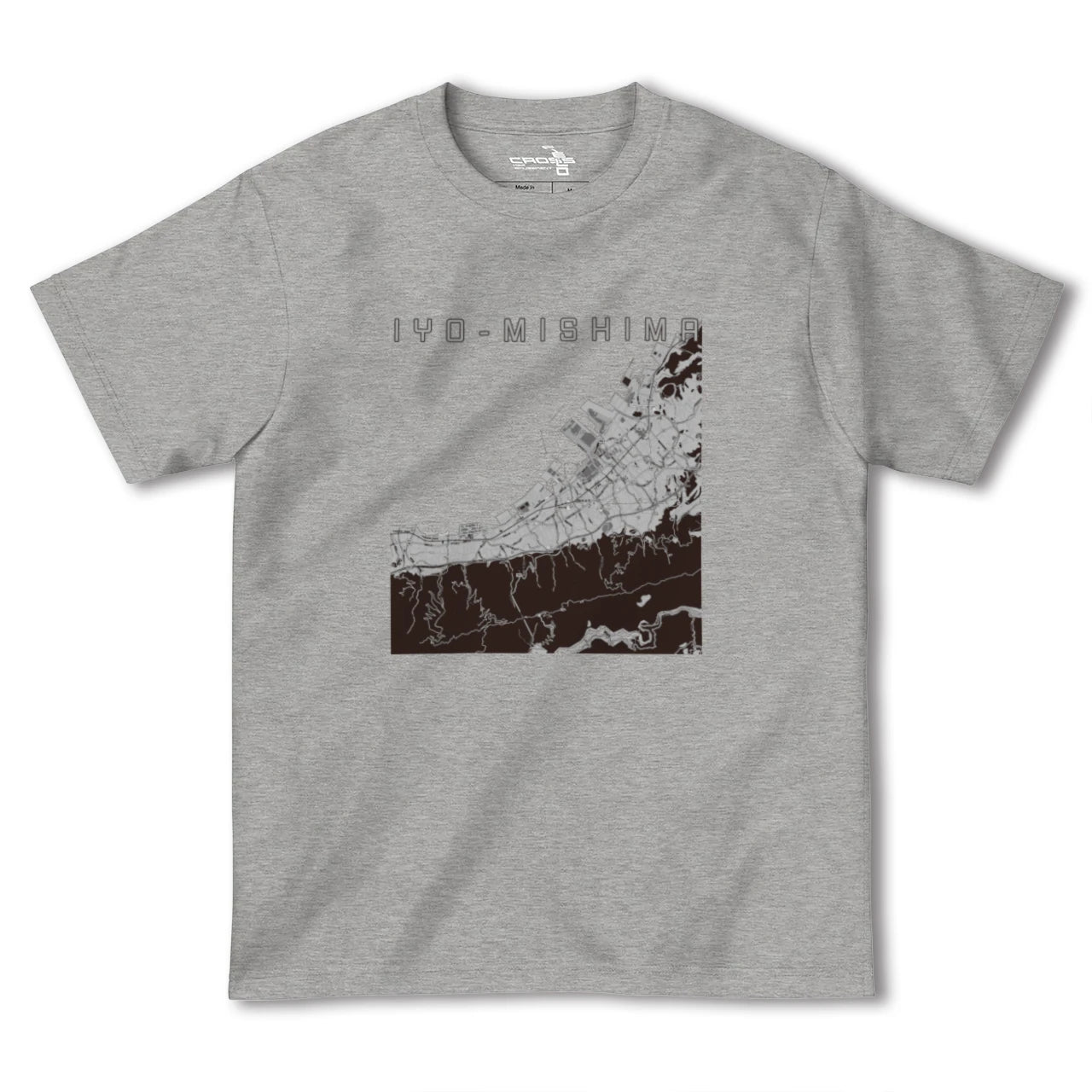 【伊予三島(愛媛県)】地図柄ヘビーウェイトTシャツ