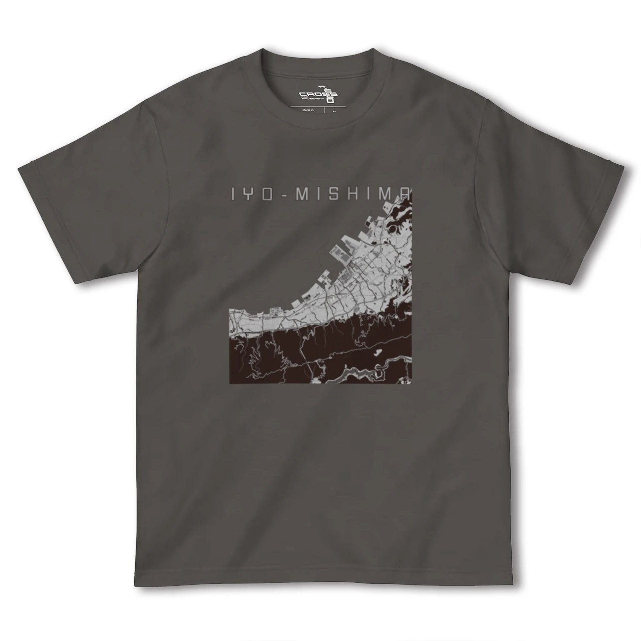 【伊予三島(愛媛県)】地図柄ヘビーウェイトTシャツ