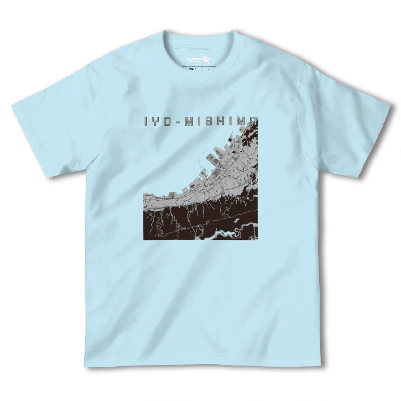 【伊予三島(愛媛県)】地図柄ヘビーウェイトTシャツ