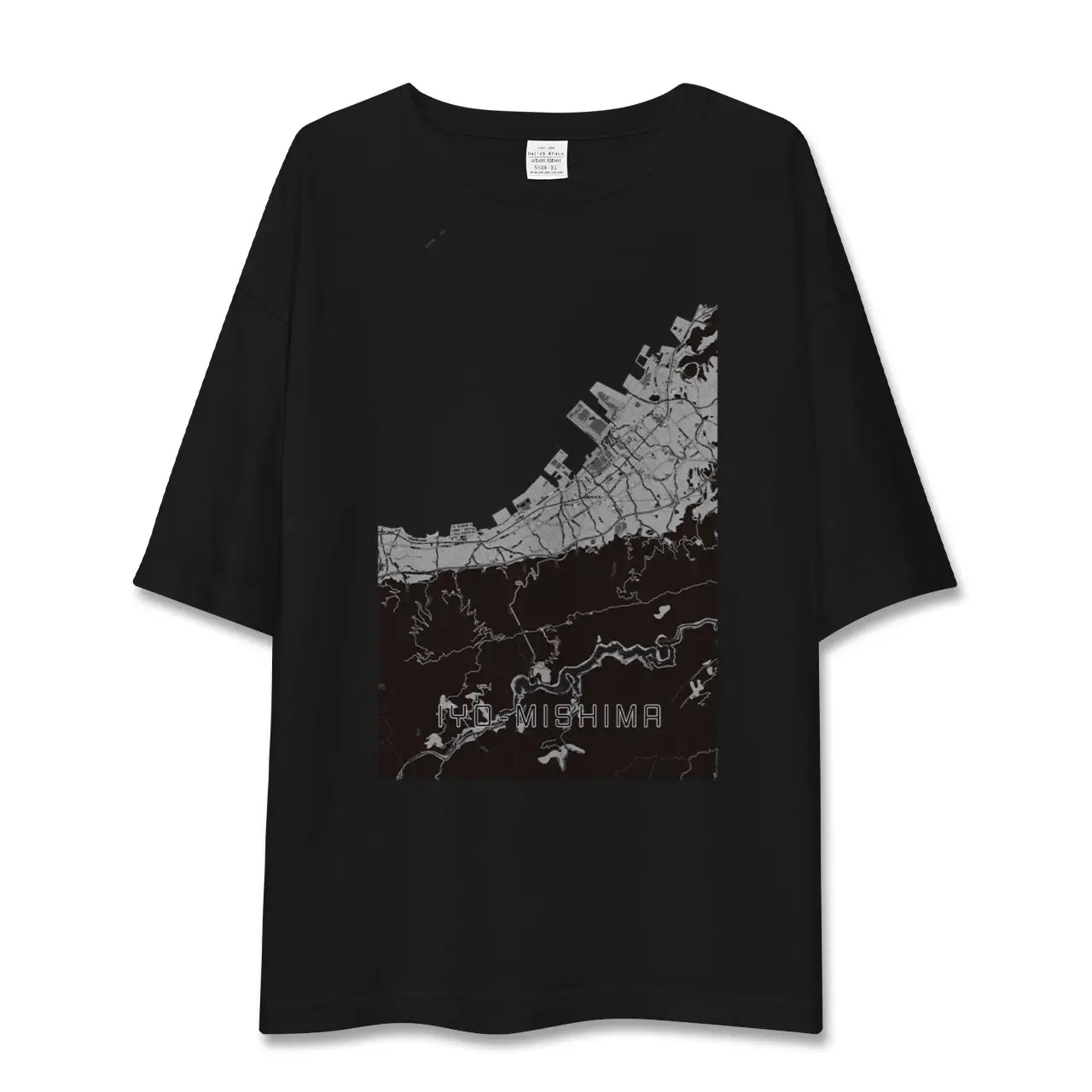 【伊予三島(愛媛県)】地図柄ビッグシルエットTシャツ