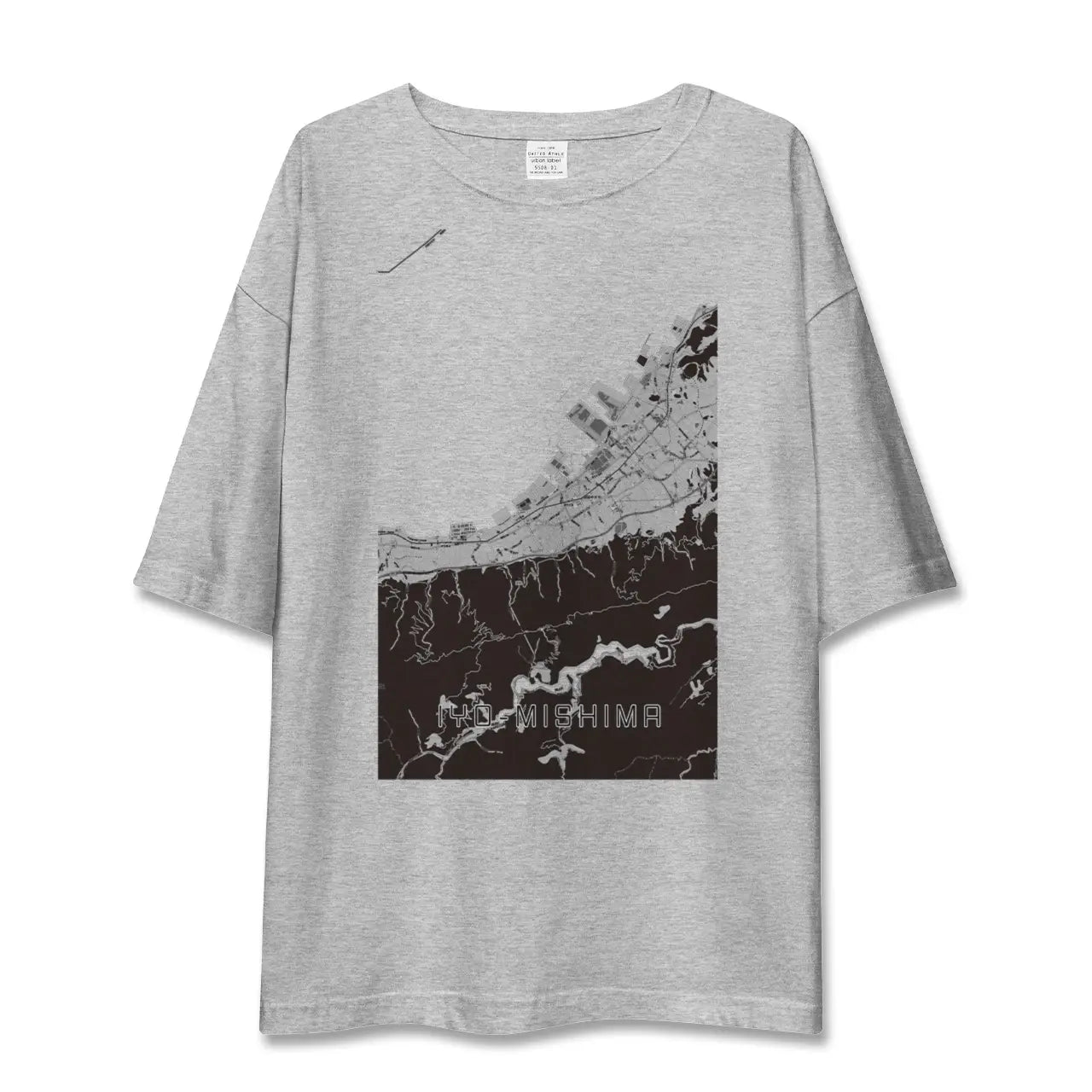 【伊予三島(愛媛県)】地図柄ビッグシルエットTシャツ