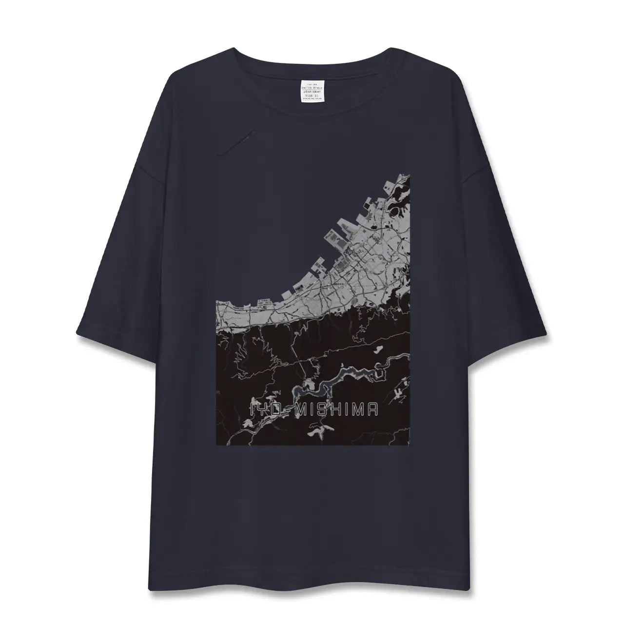 【伊予三島(愛媛県)】地図柄ビッグシルエットTシャツ