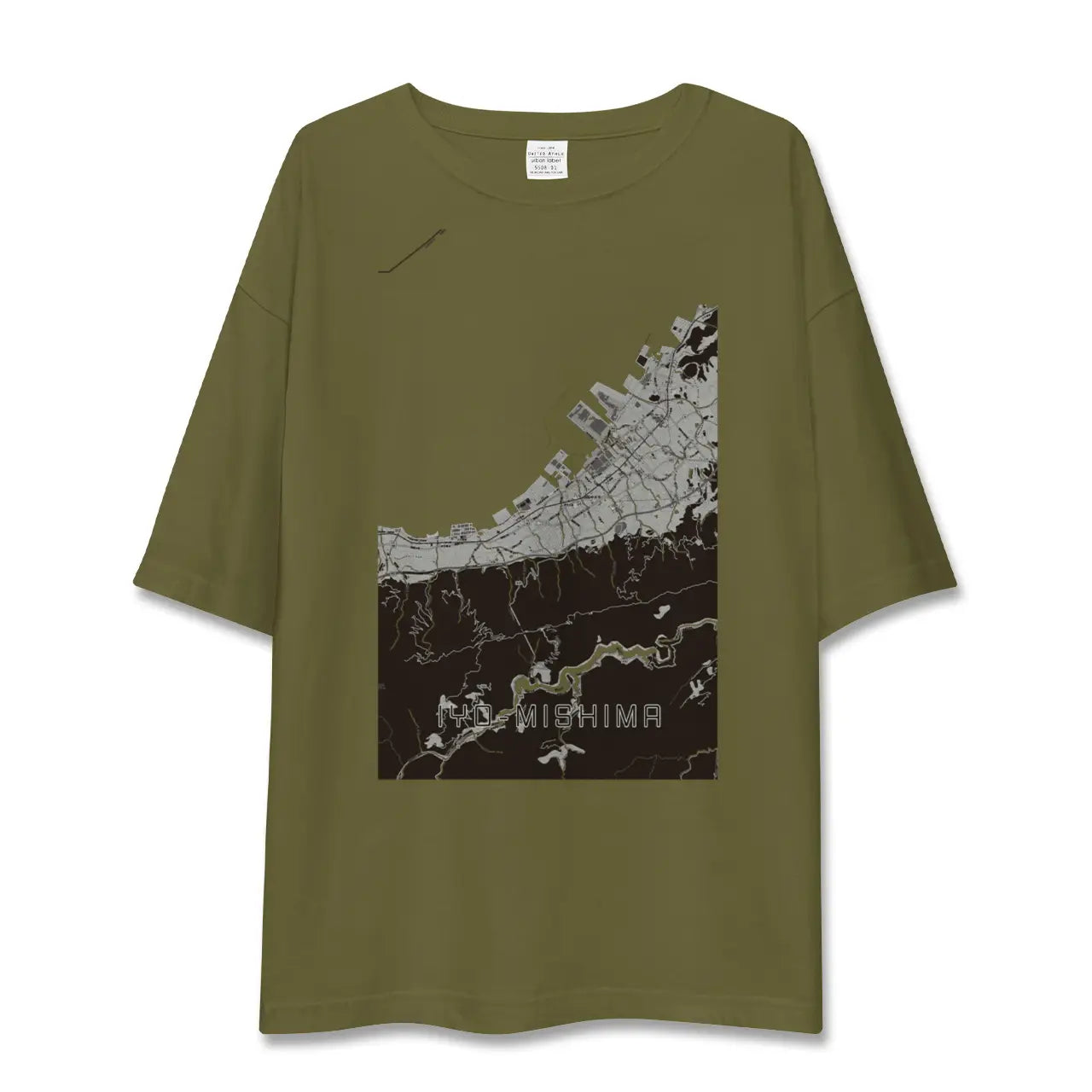 【伊予三島(愛媛県)】地図柄ビッグシルエットTシャツ