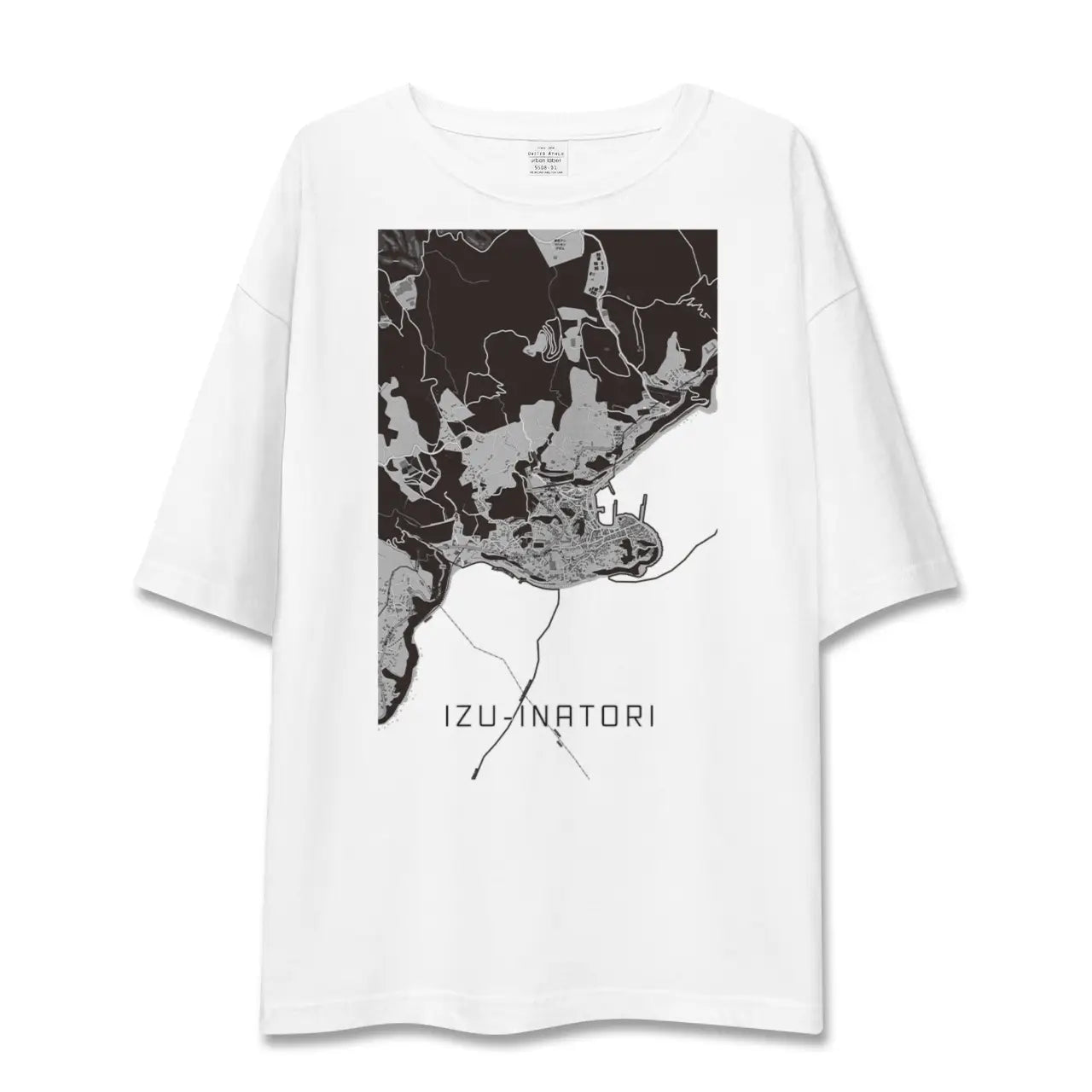 【伊豆稲取(静岡県)】地図柄ビッグシルエットTシャツ