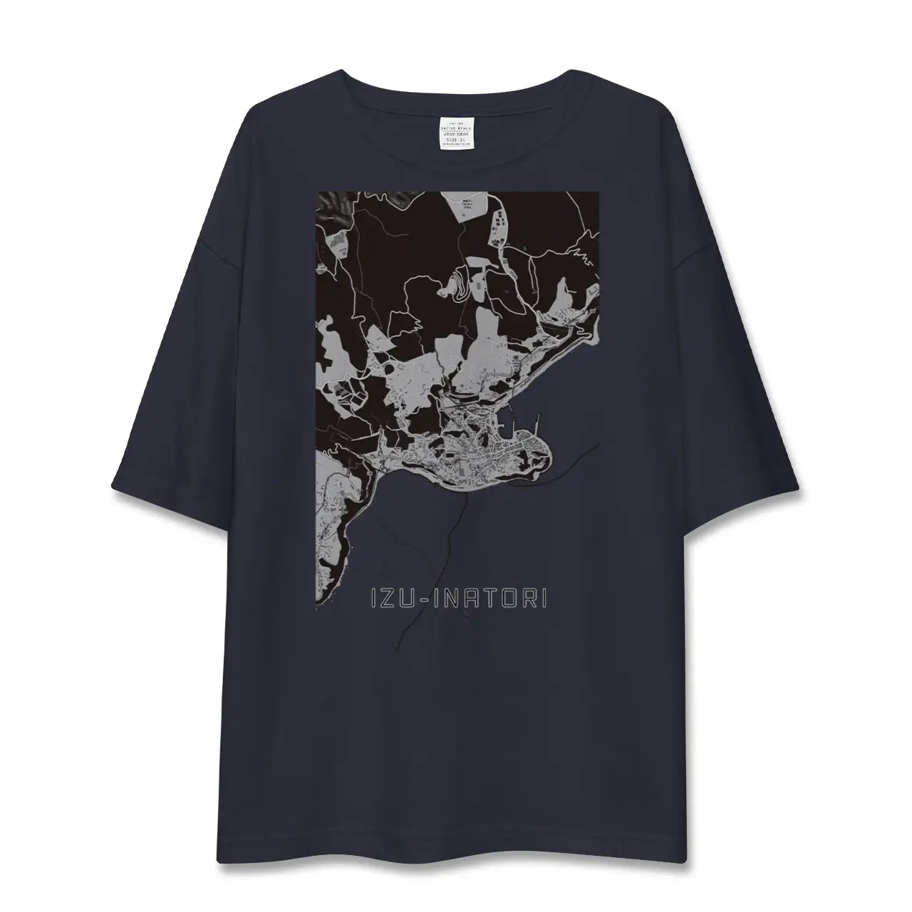 【伊豆稲取(静岡県)】地図柄ビッグシルエットTシャツ