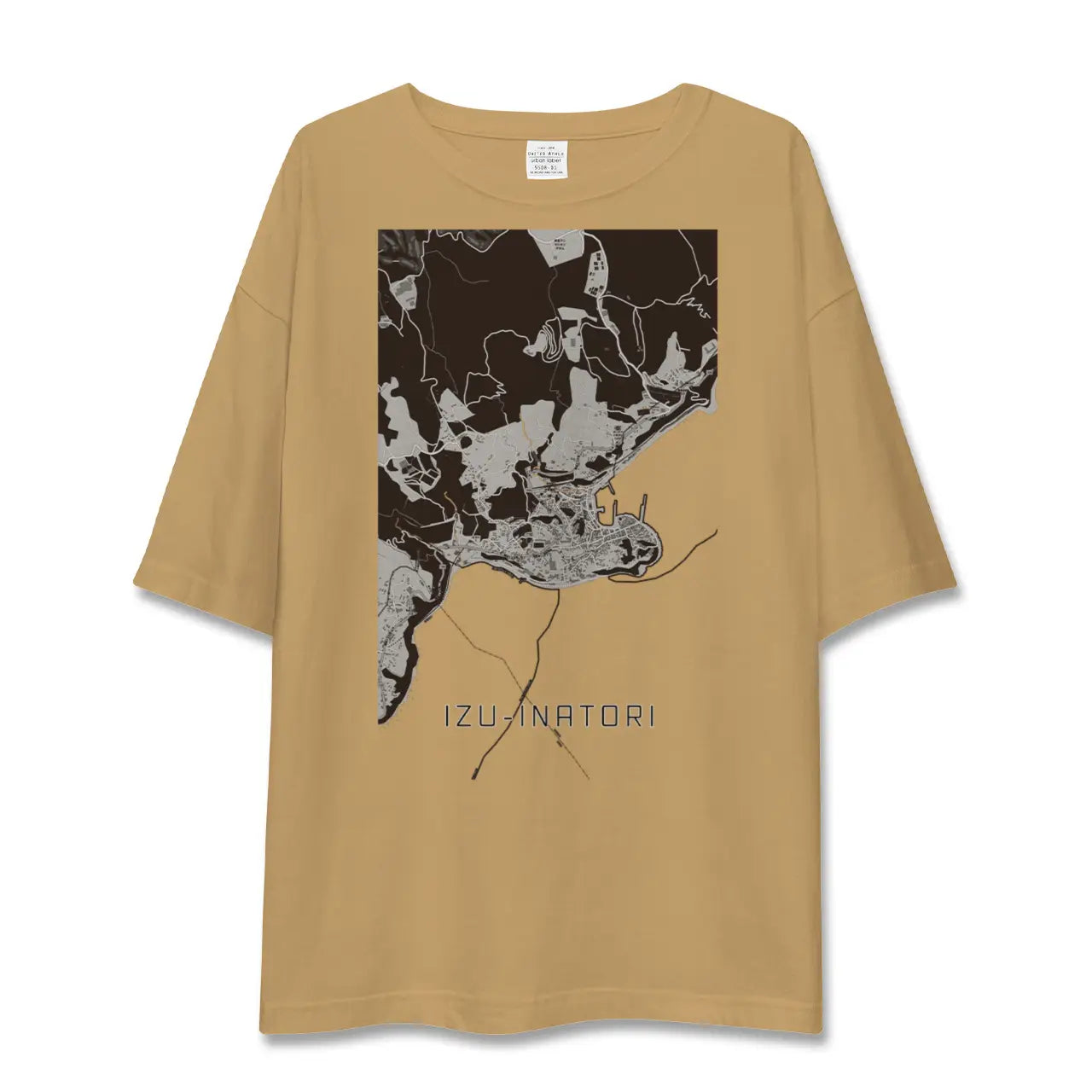 【伊豆稲取(静岡県)】地図柄ビッグシルエットTシャツ