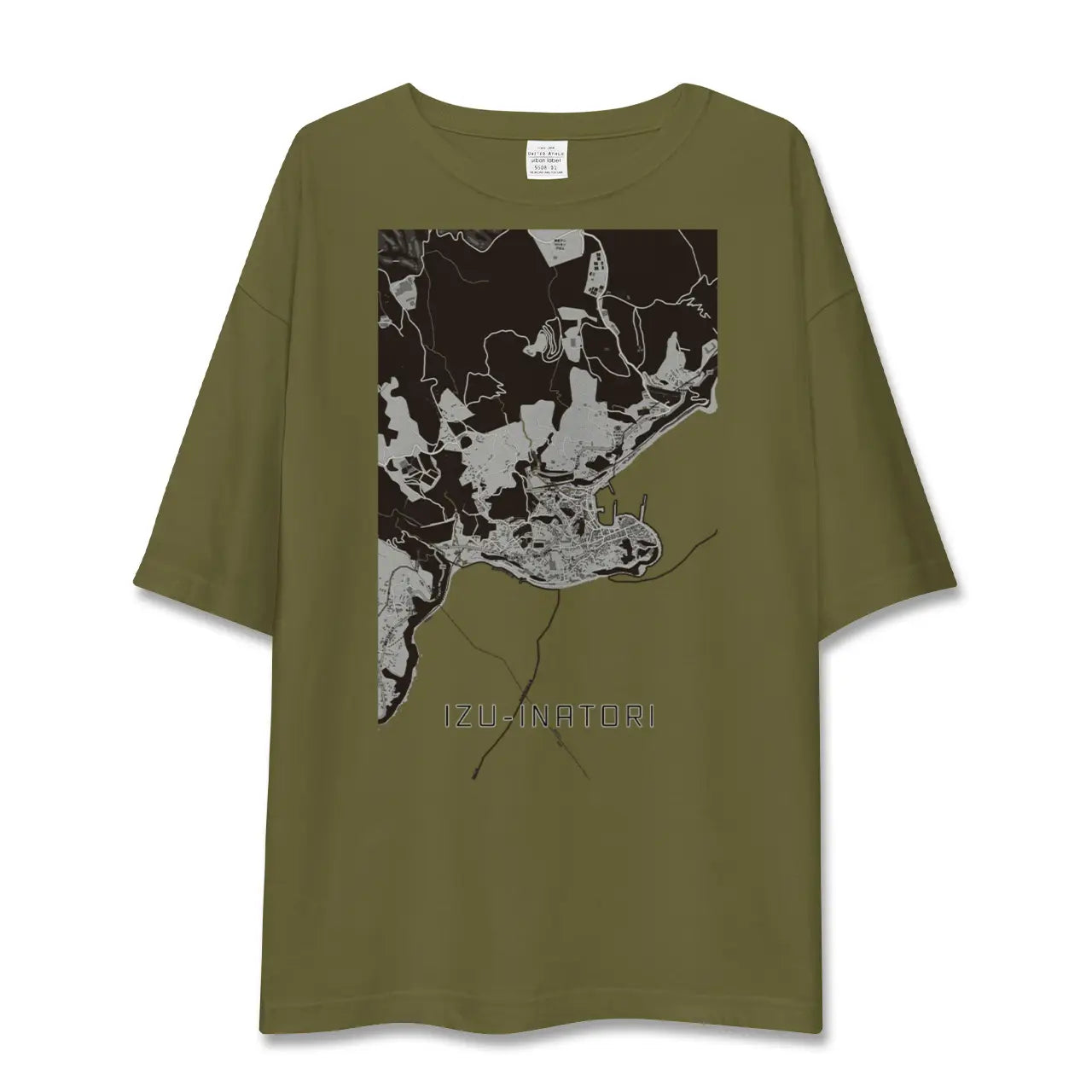 【伊豆稲取(静岡県)】地図柄ビッグシルエットTシャツ