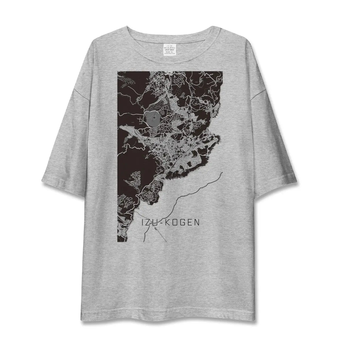【伊豆高原(静岡県)】地図柄ビッグシルエットTシャツ