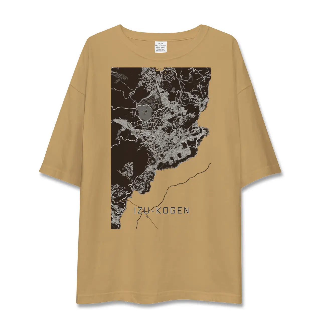 【伊豆高原(静岡県)】地図柄ビッグシルエットTシャツ