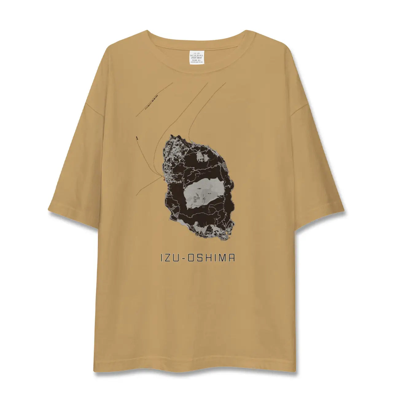 【伊豆大島(東京都)】地図柄ビッグシルエットTシャツ