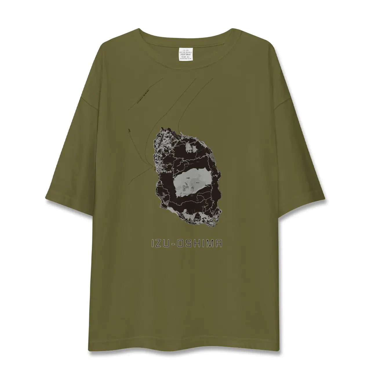 【伊豆大島(東京都)】地図柄ビッグシルエットTシャツ
