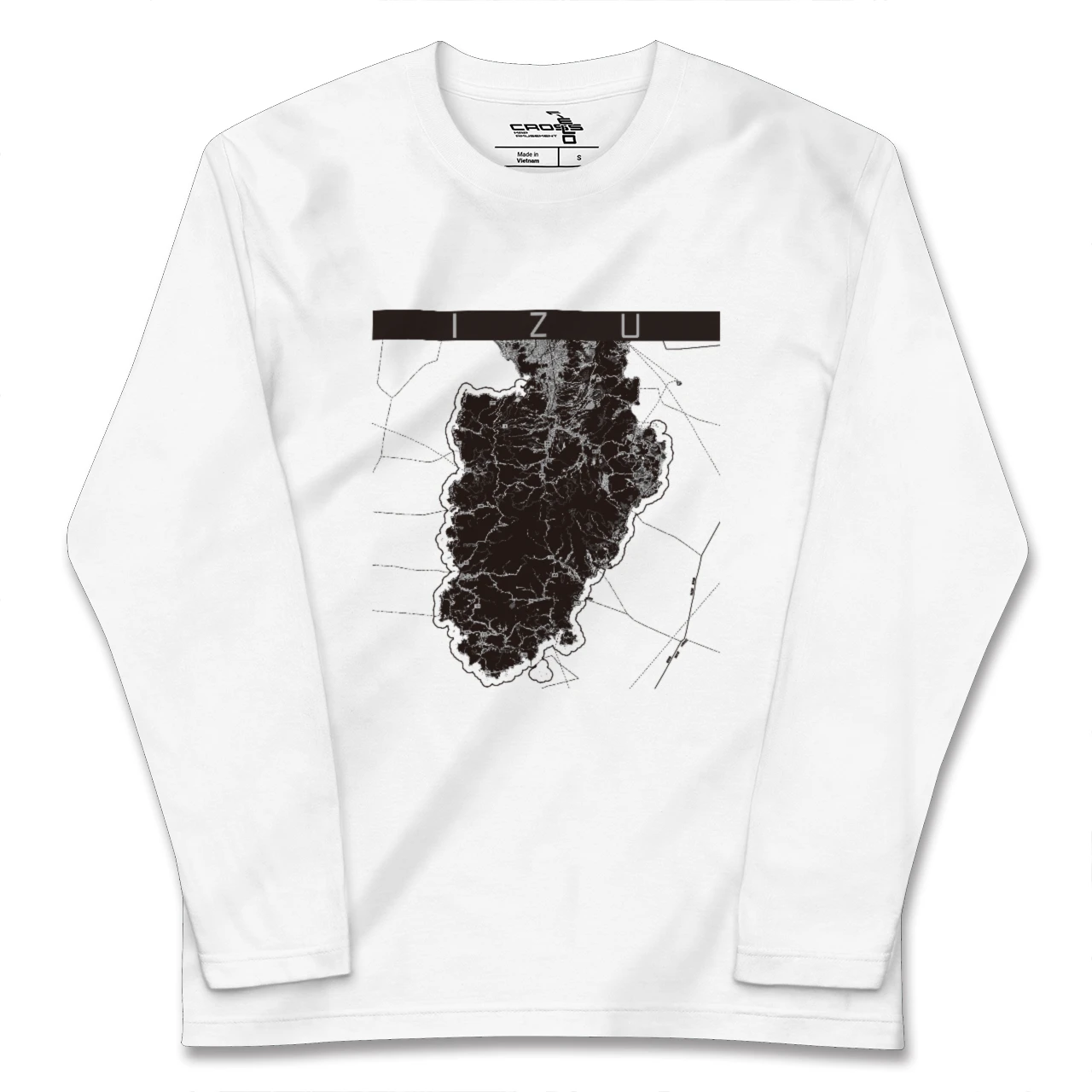 【伊豆2(静岡県)】地図柄ロングスリーブTシャツ