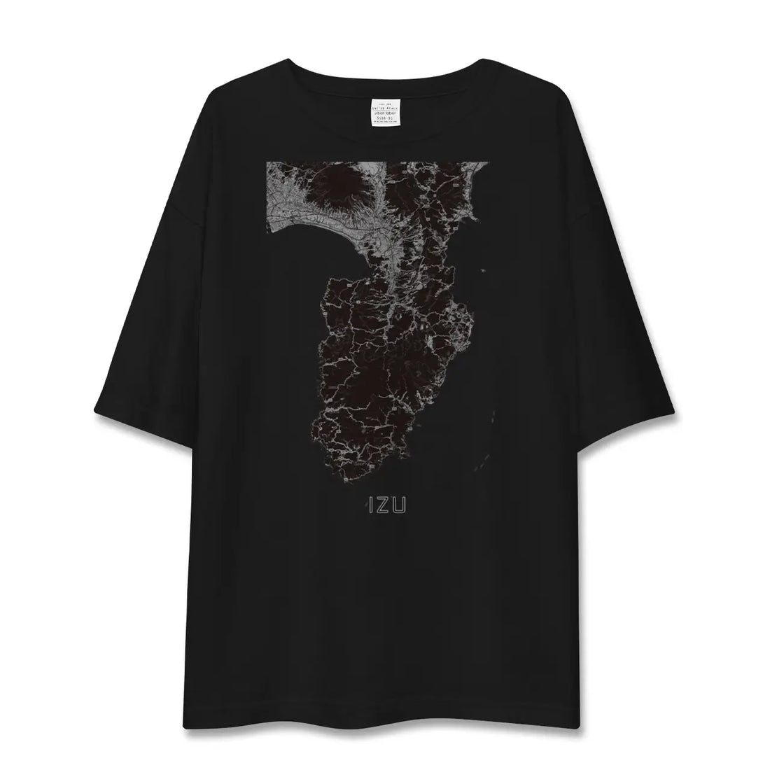【伊豆2(静岡県)】地図柄ビッグシルエットTシャツ