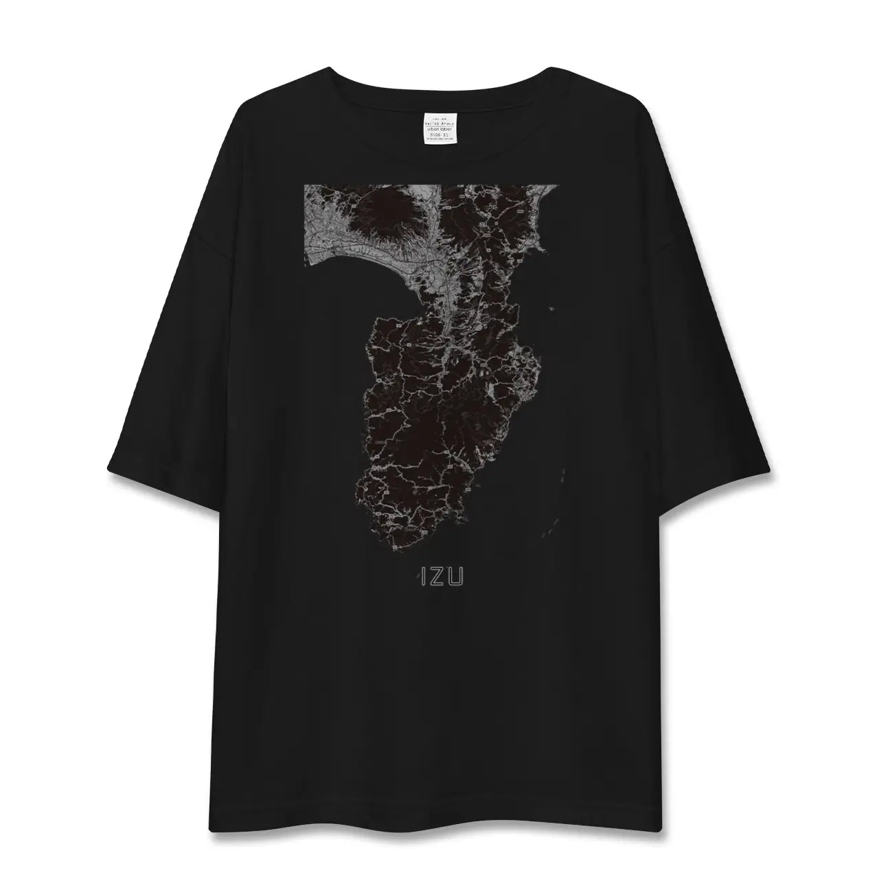 【伊豆2(静岡県)】地図柄ビッグシルエットTシャツ
