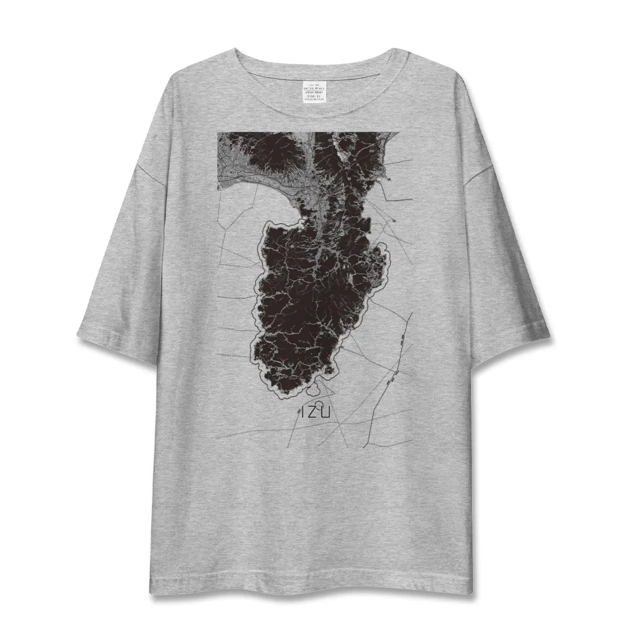 【伊豆2(静岡県)】地図柄ビッグシルエットTシャツ