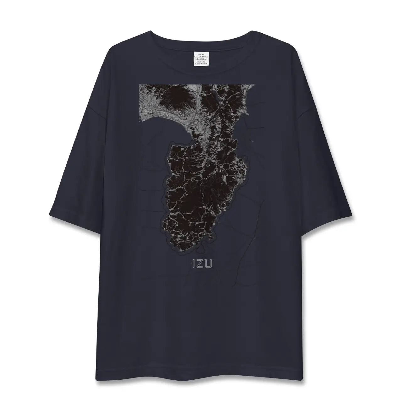【伊豆2(静岡県)】地図柄ビッグシルエットTシャツ
