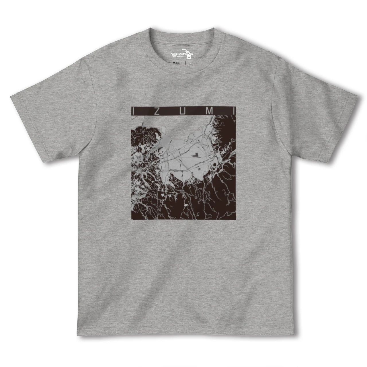 【出水(鹿児島県)】地図柄ヘビーウェイトTシャツ