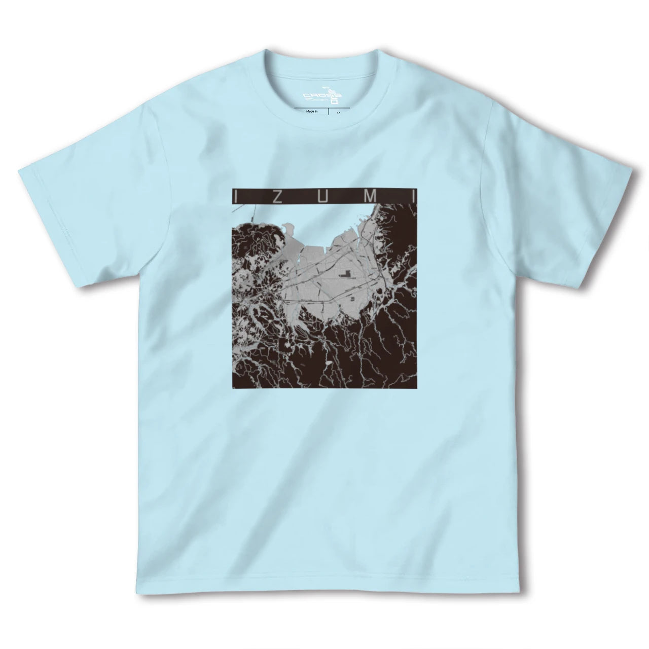 【出水(鹿児島県)】地図柄ヘビーウェイトTシャツ