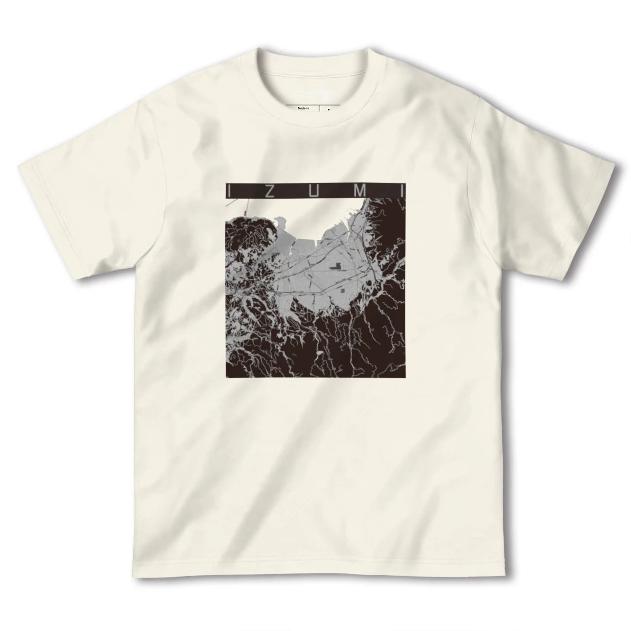【出水(鹿児島県)】地図柄ヘビーウェイトTシャツ