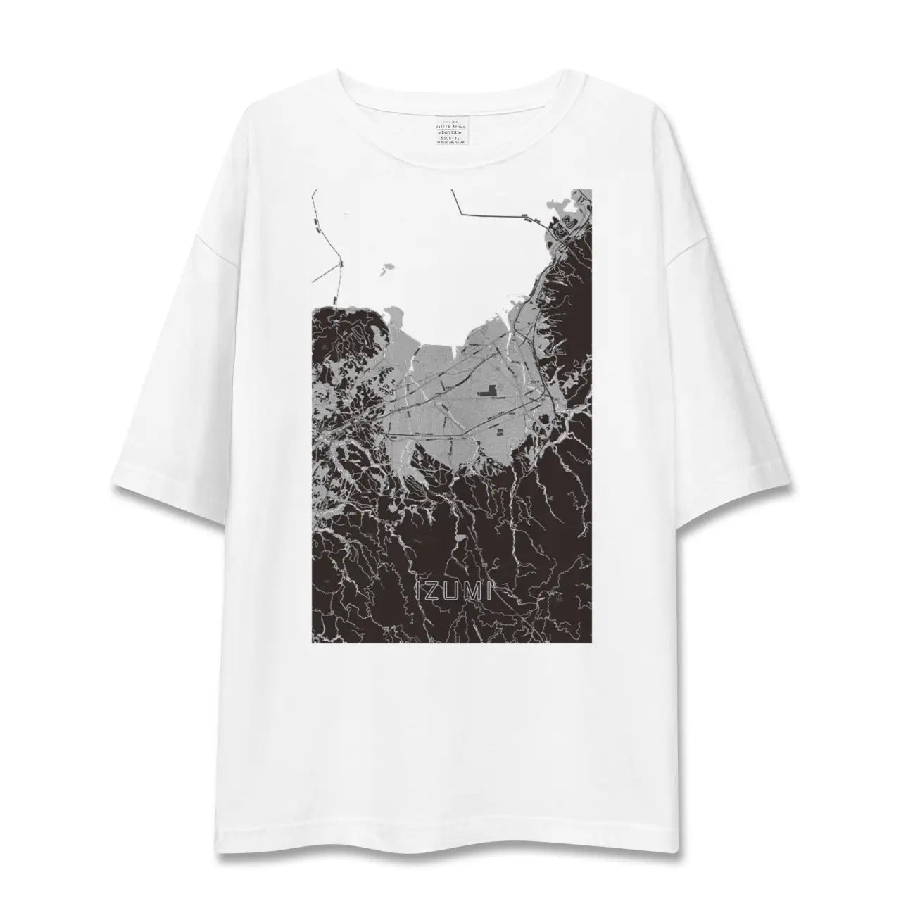 【出水(鹿児島県)】地図柄ビッグシルエットTシャツ