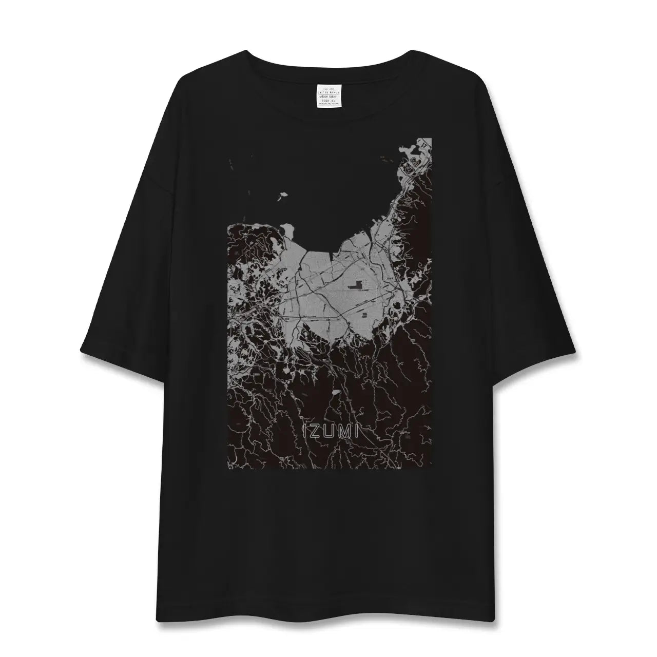 【出水(鹿児島県)】地図柄ビッグシルエットTシャツ