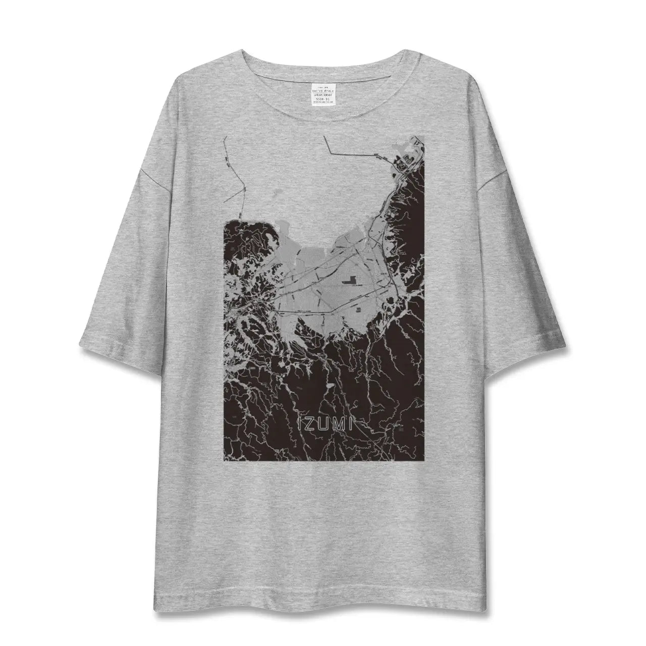 【出水(鹿児島県)】地図柄ビッグシルエットTシャツ