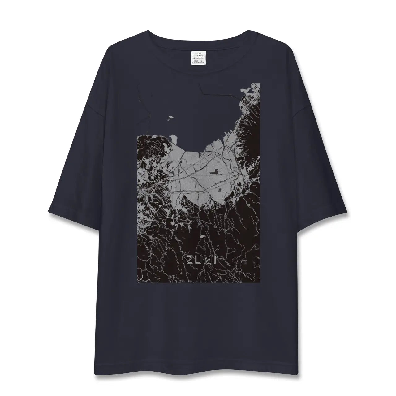 【出水(鹿児島県)】地図柄ビッグシルエットTシャツ