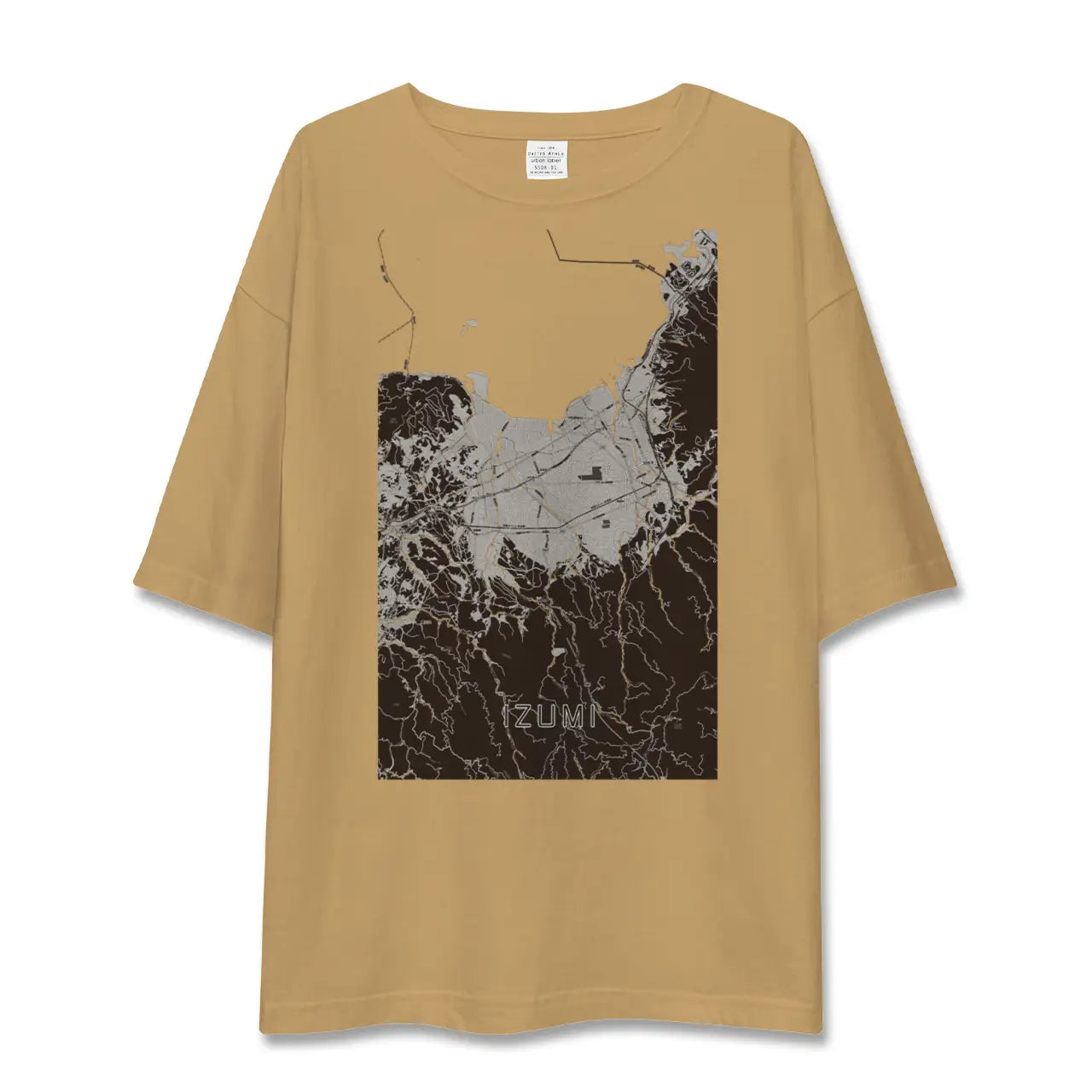 【出水(鹿児島県)】地図柄ビッグシルエットTシャツ