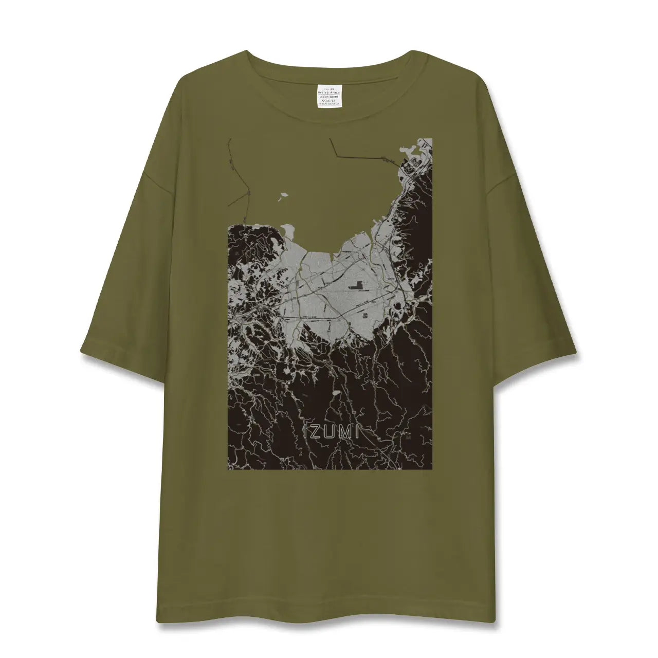 【出水(鹿児島県)】地図柄ビッグシルエットTシャツ