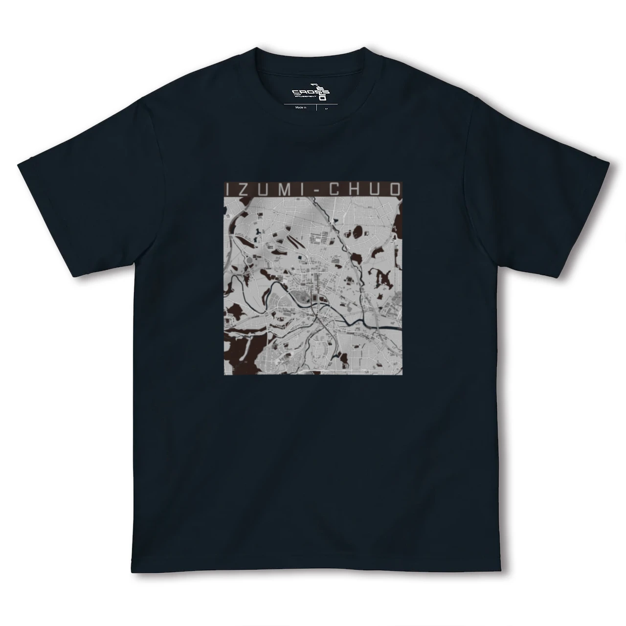 【泉中央(宮城県)】地図柄ヘビーウェイトTシャツ