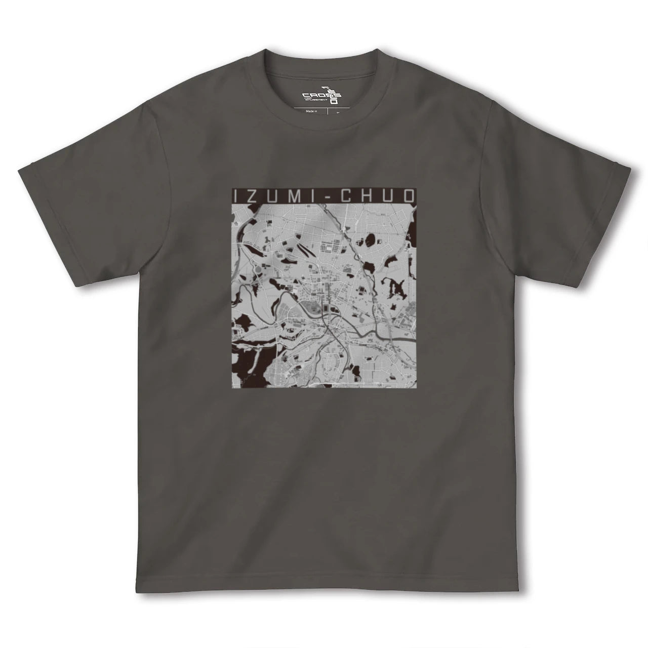 【泉中央(宮城県)】地図柄ヘビーウェイトTシャツ