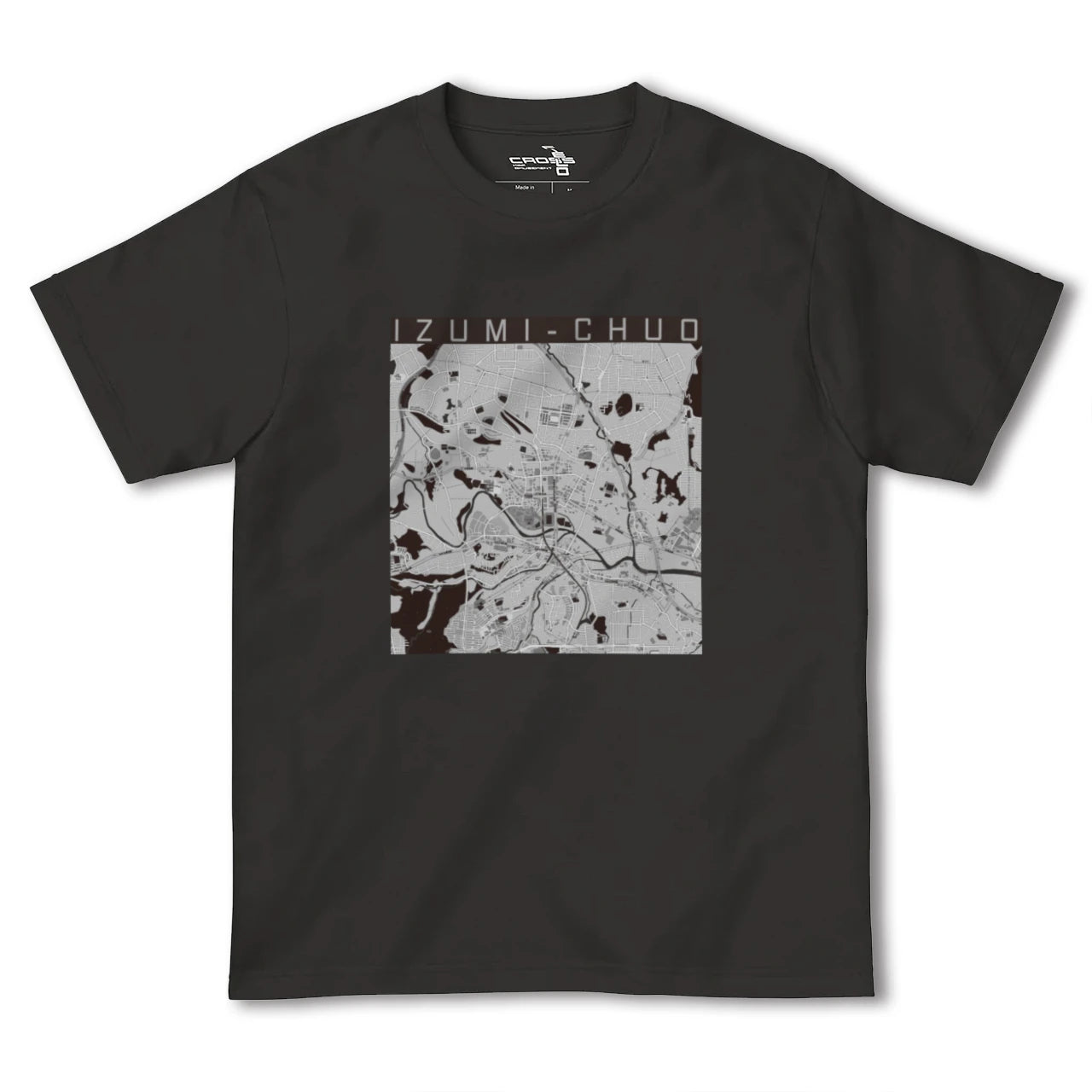 【泉中央(宮城県)】地図柄ヘビーウェイトTシャツ
