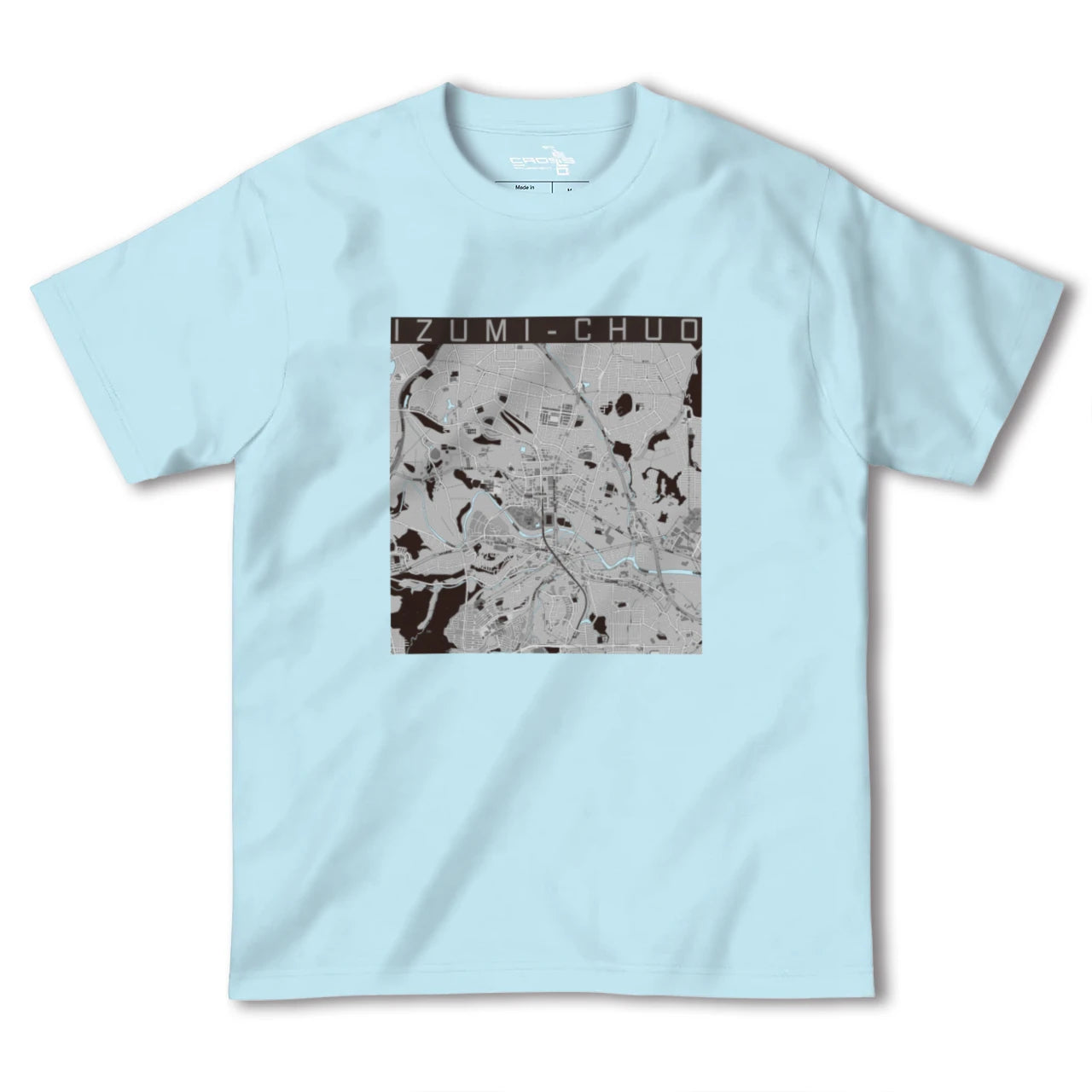 【泉中央(宮城県)】地図柄ヘビーウェイトTシャツ