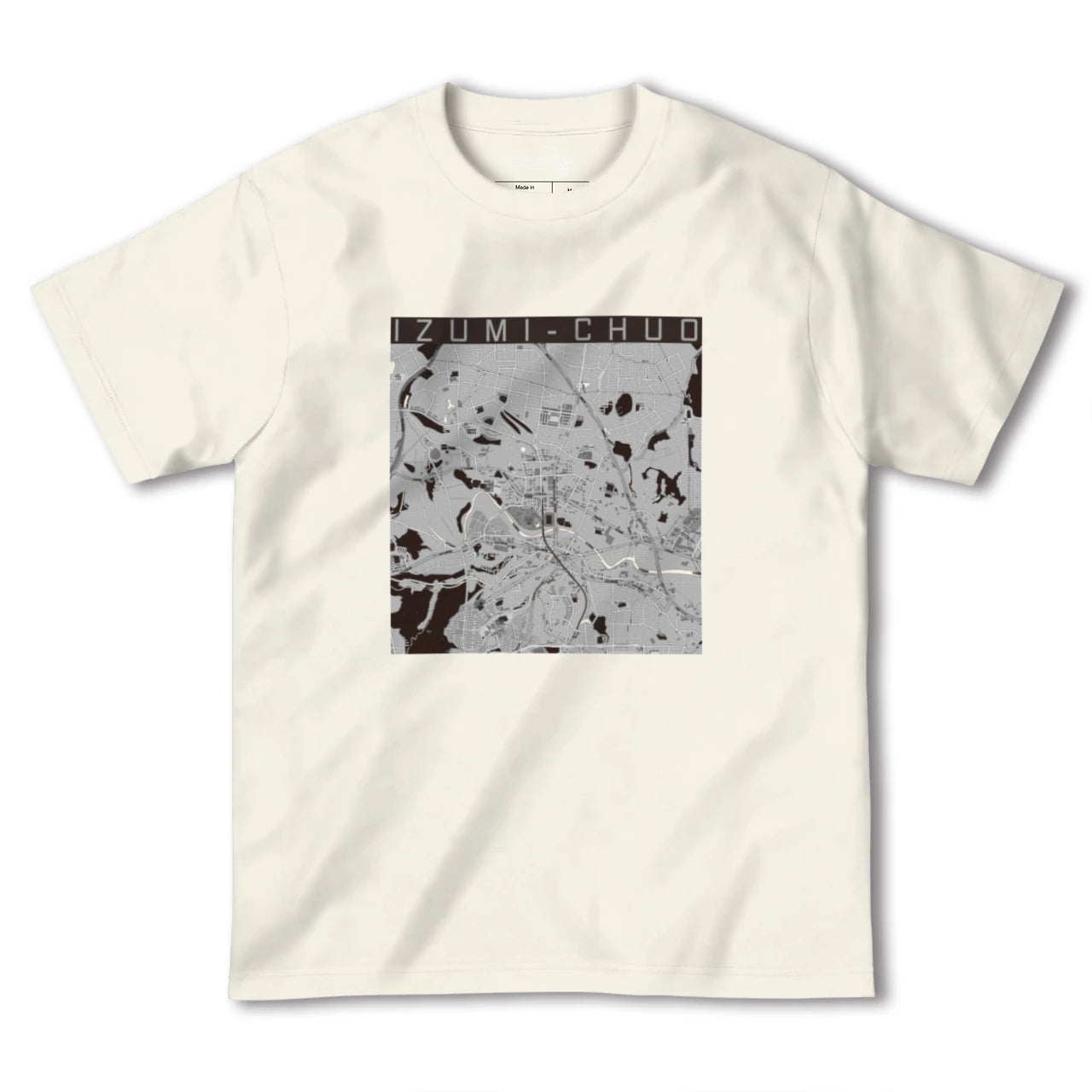 【泉中央(宮城県)】地図柄ヘビーウェイトTシャツ
