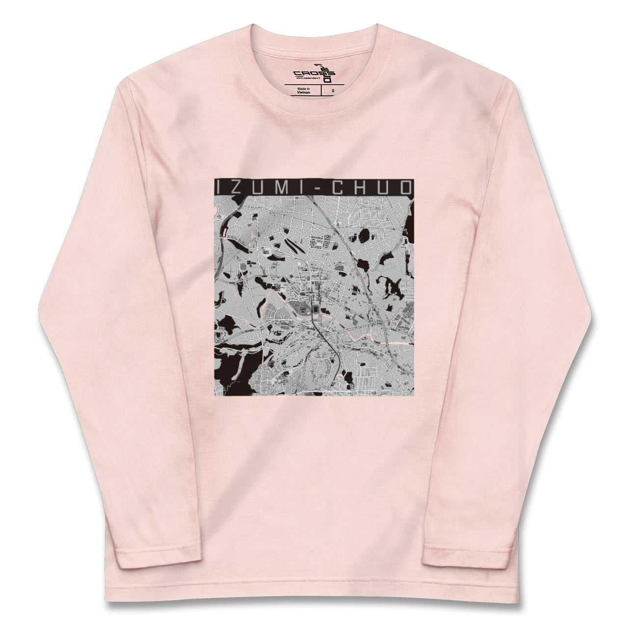 【泉中央(宮城県)】地図柄ロングスリーブTシャツ