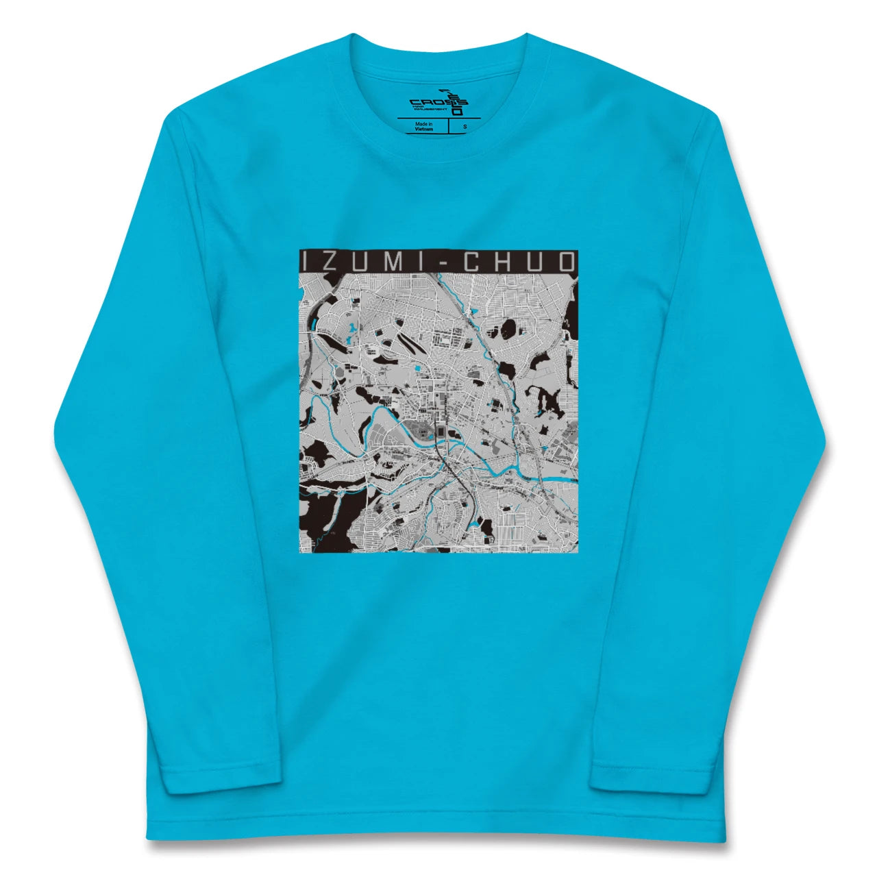 【泉中央(宮城県)】地図柄ロングスリーブTシャツ