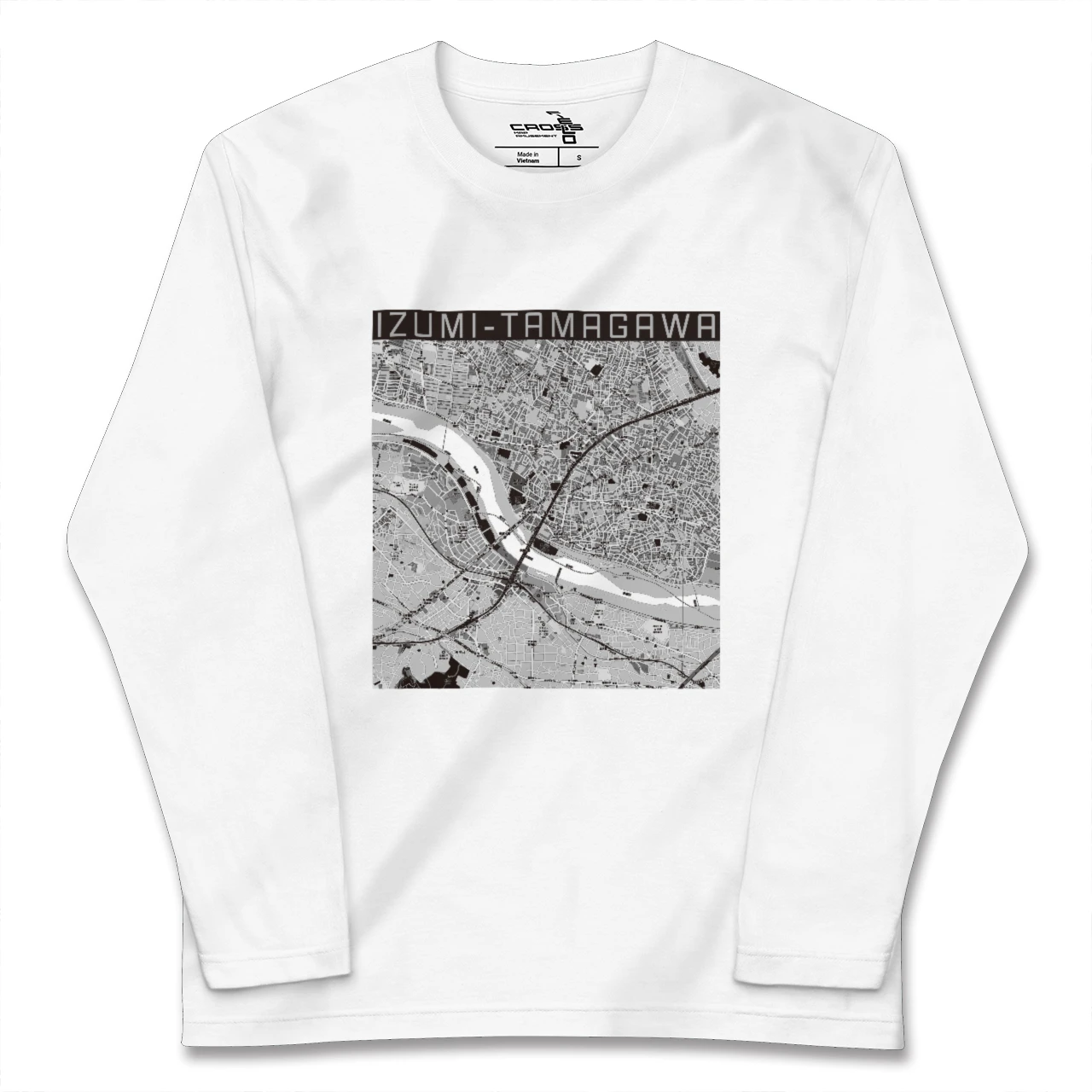 【和泉多摩川(東京都)】地図柄ロングスリーブTシャツ