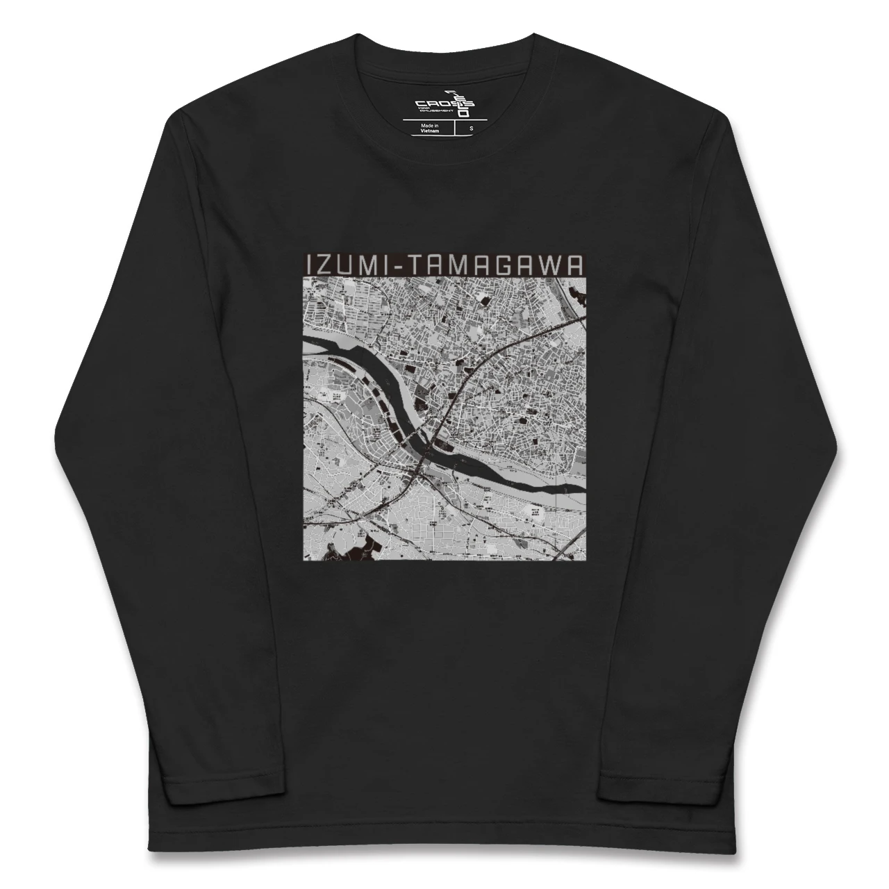 【和泉多摩川(東京都)】地図柄ロングスリーブTシャツ