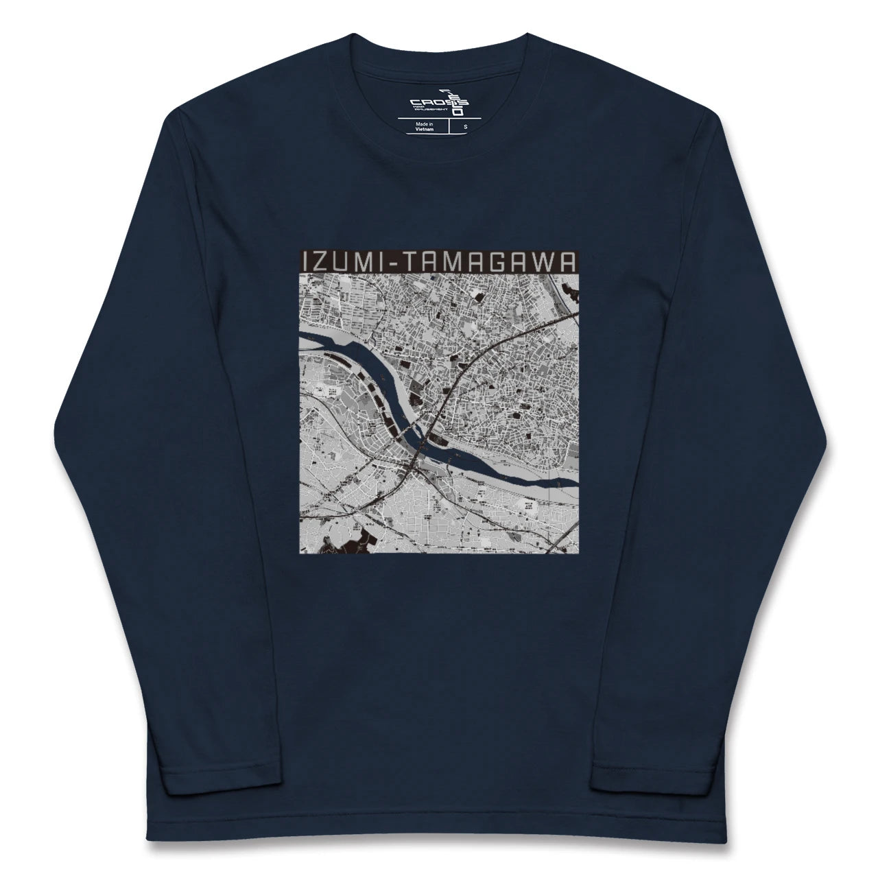 【和泉多摩川(東京都)】地図柄ロングスリーブTシャツ