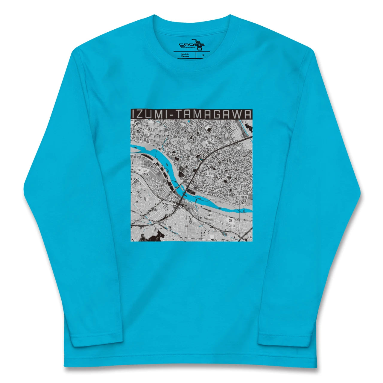 【和泉多摩川(東京都)】地図柄ロングスリーブTシャツ