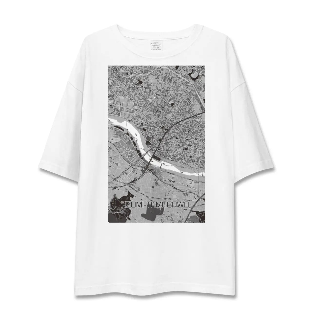 【和泉多摩川(東京都)】地図柄ビッグシルエットTシャツ