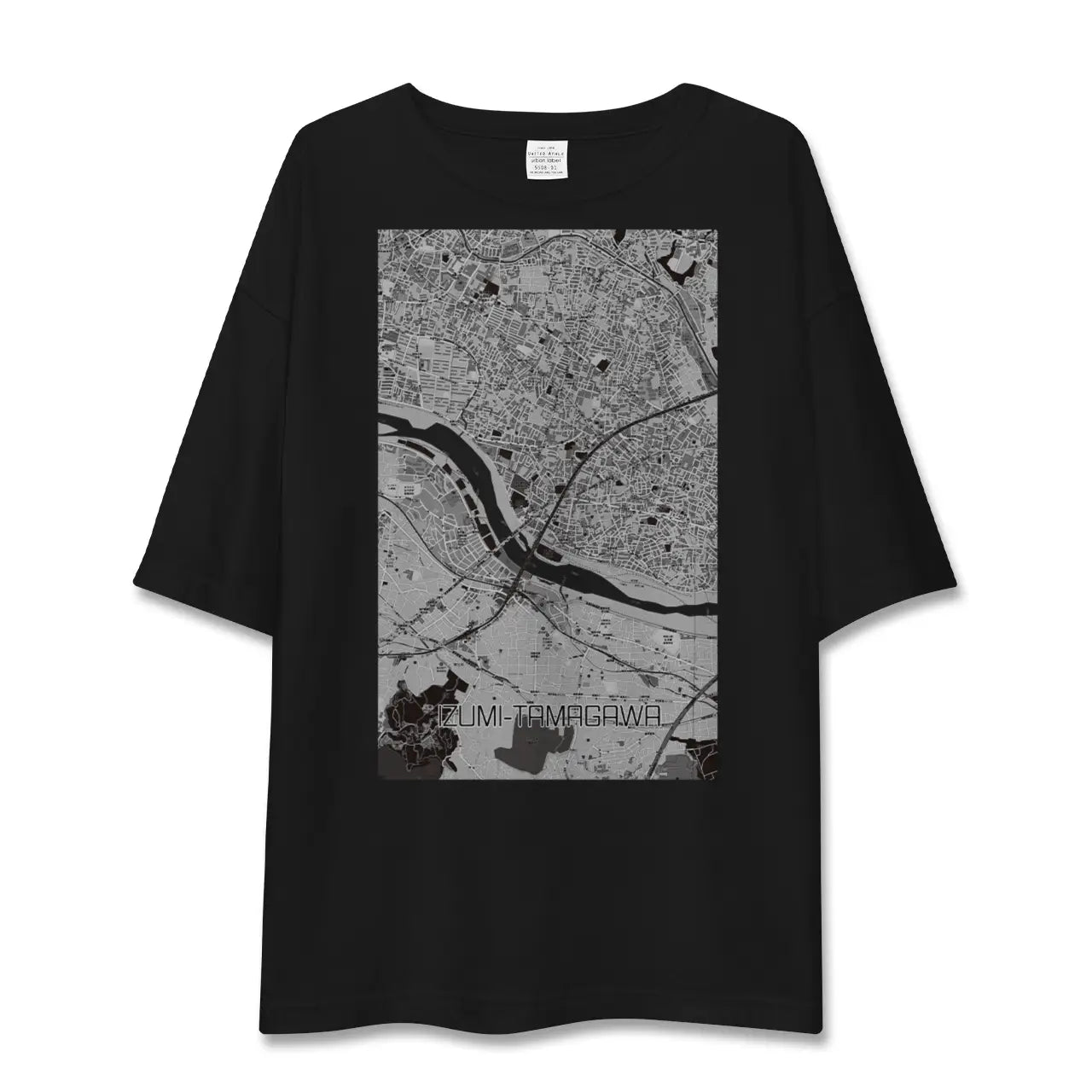 【和泉多摩川(東京都)】地図柄ビッグシルエットTシャツ