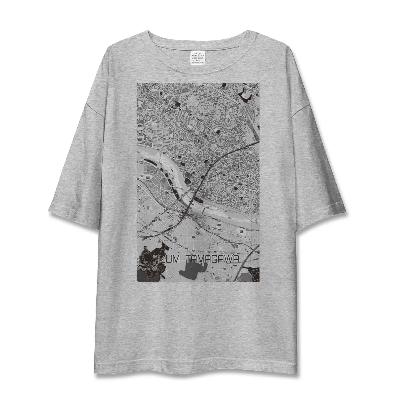 【和泉多摩川(東京都)】地図柄ビッグシルエットTシャツ