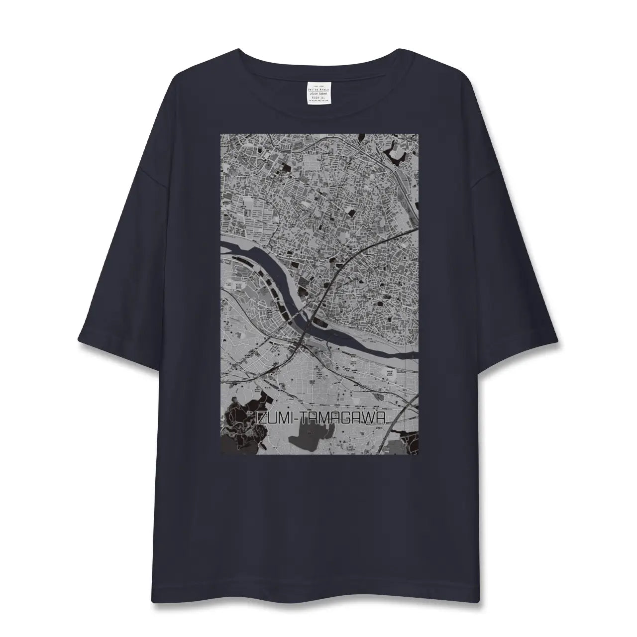 【和泉多摩川(東京都)】地図柄ビッグシルエットTシャツ