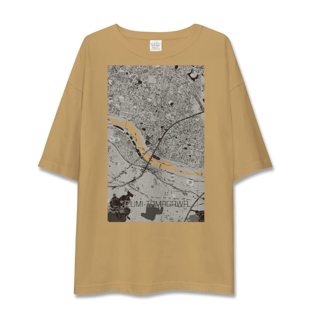 【和泉多摩川(東京都)】地図柄ビッグシルエットTシャツ