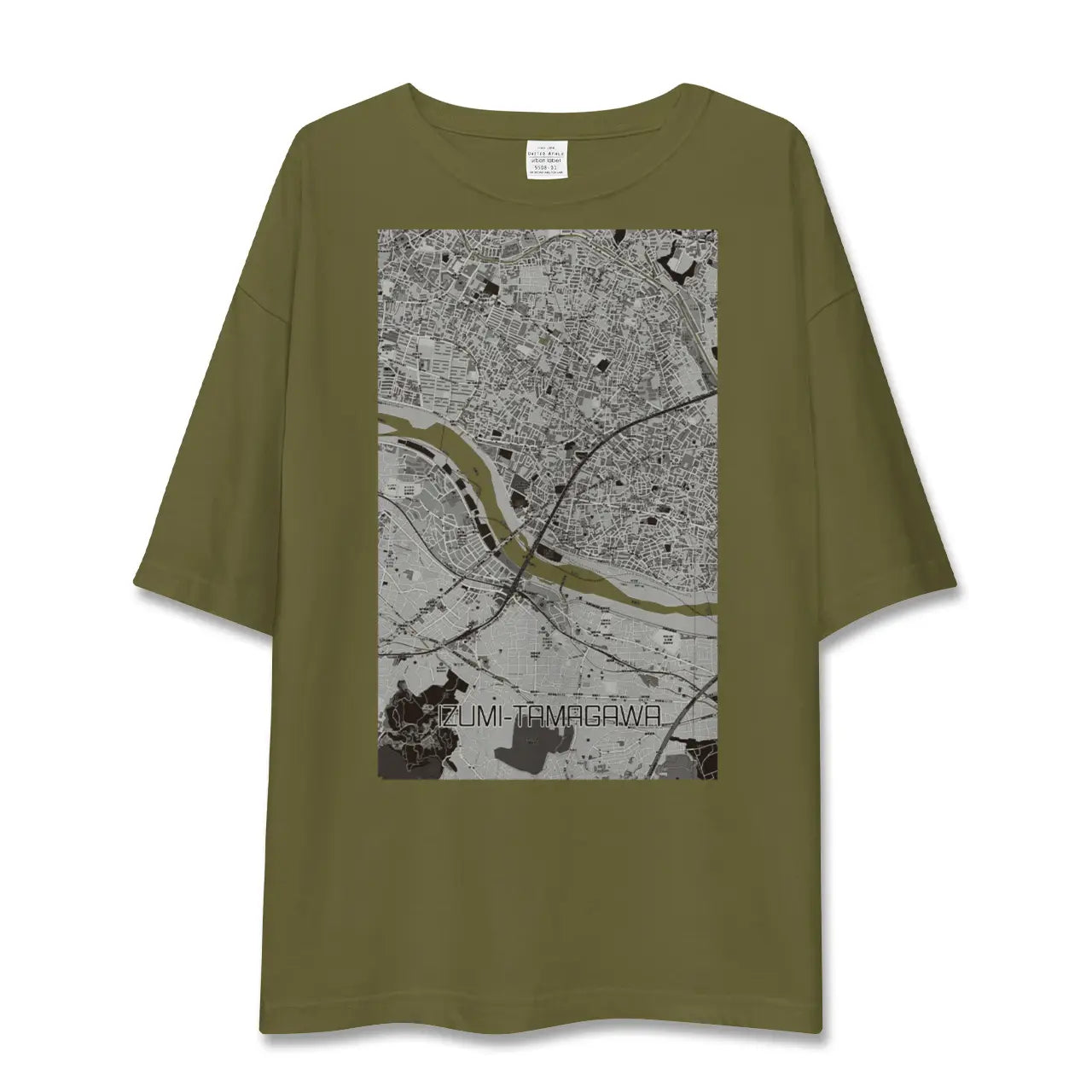 【和泉多摩川(東京都)】地図柄ビッグシルエットTシャツ