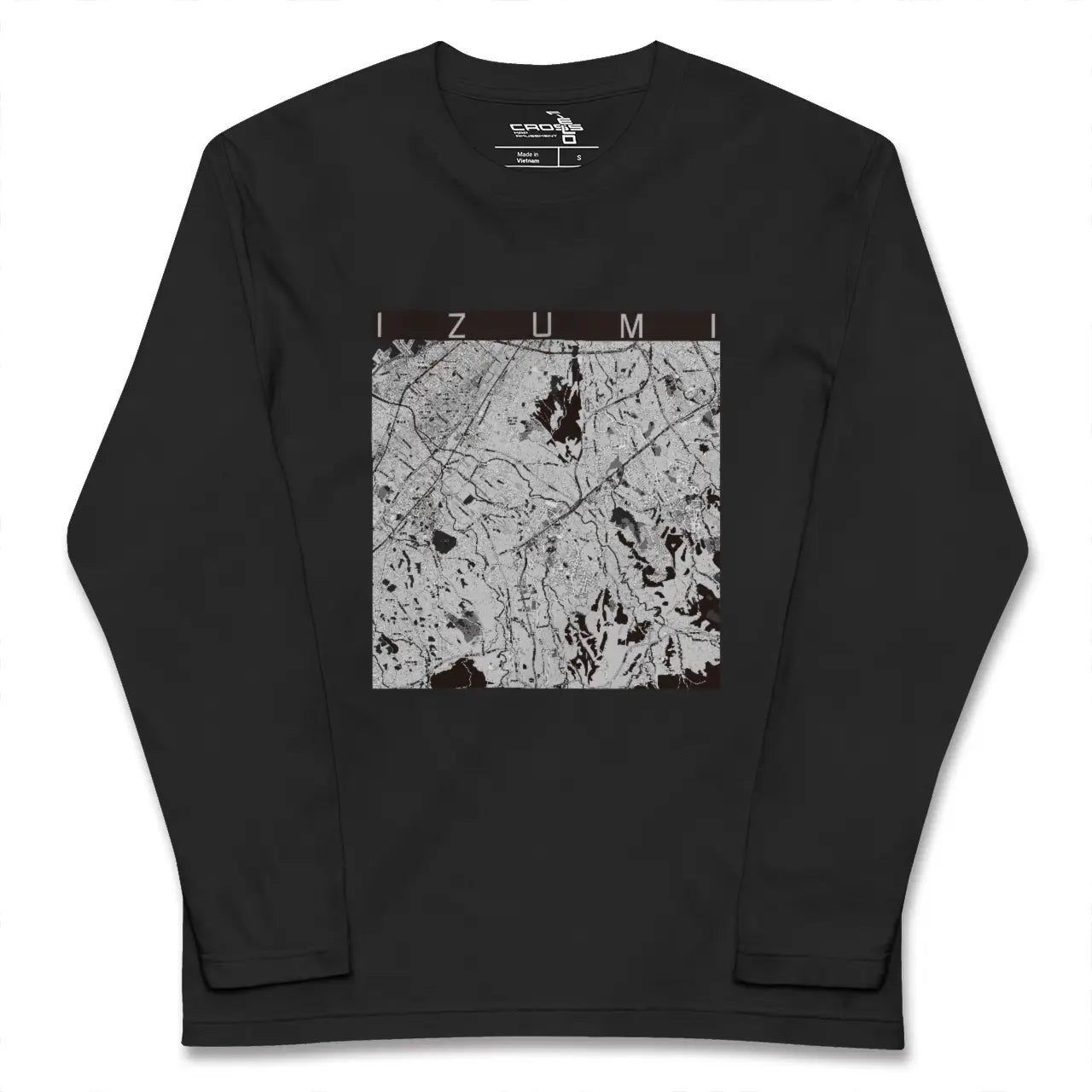 【和泉(大阪府)】地図柄ロングスリーブTシャツ