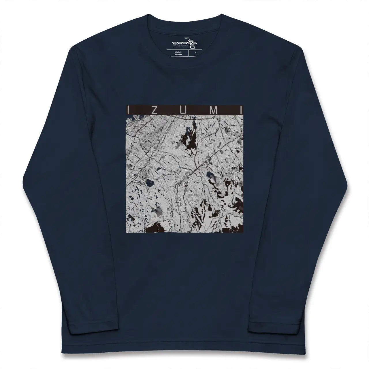 【和泉(大阪府)】地図柄ロングスリーブTシャツ