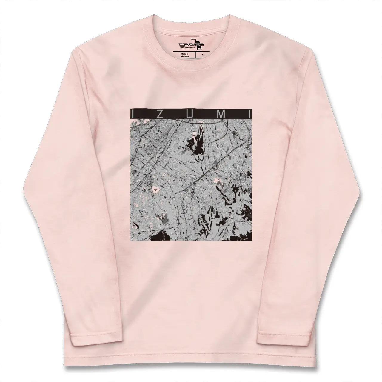 【和泉(大阪府)】地図柄ロングスリーブTシャツ