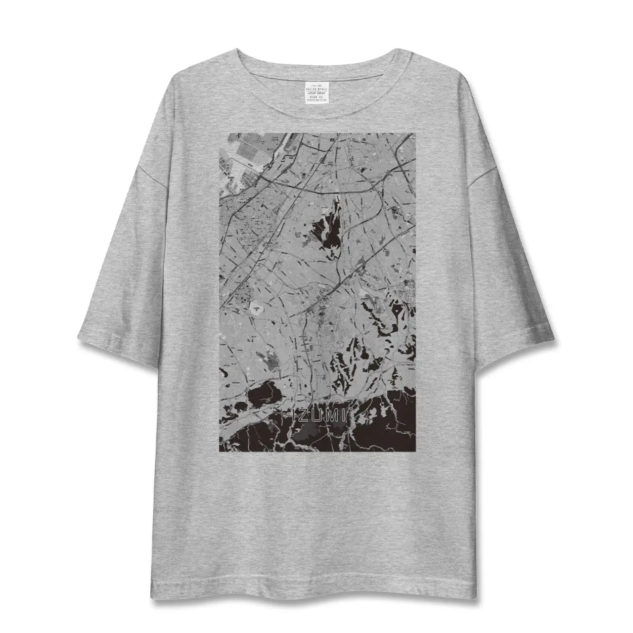 【和泉(大阪府)】地図柄ビッグシルエットTシャツ